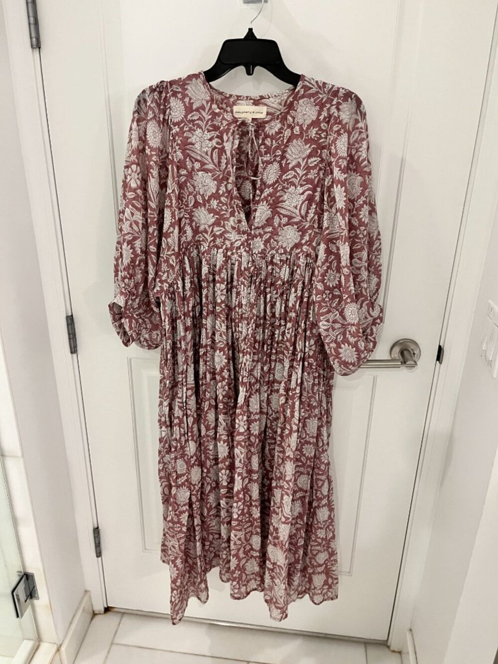 NWOT Daughters of India Kyra Midi Dress - Musk - Size M MEDIUM - Floral Printed - Picture 4 of 10